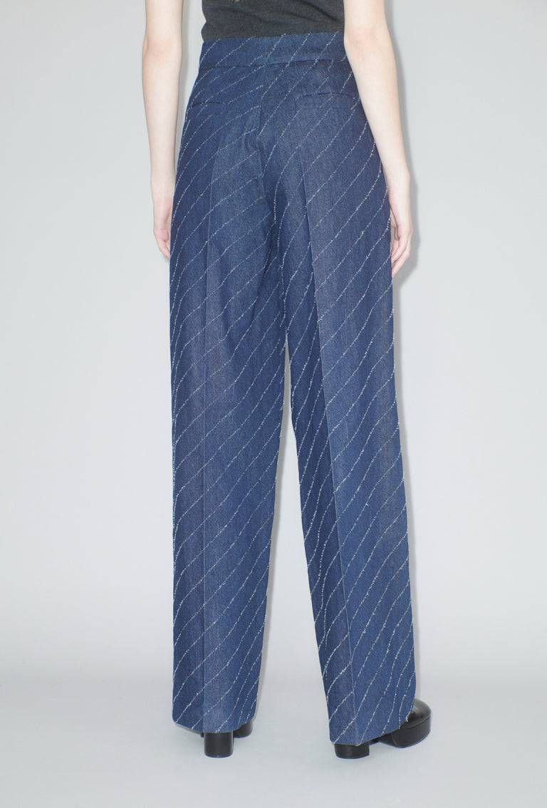 Odeeh Diagonal Filcoupè Denim Hose, Indigo 50% Rabatt mit kostenlosem Versand