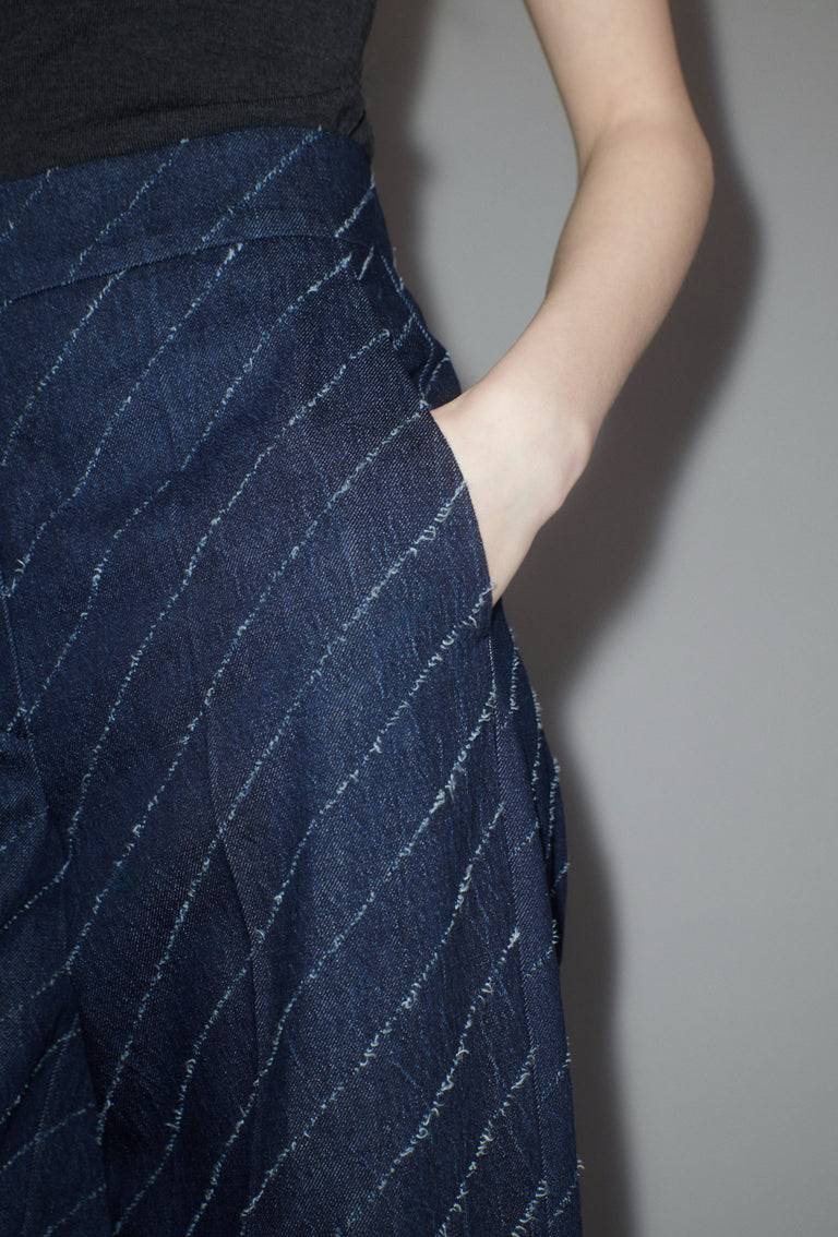 Odeeh Diagonal Filcoupè Denim Hose, Indigo 50% Rabatt mit kostenlosem Versand