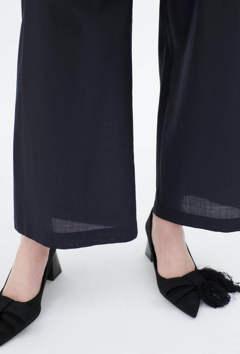 Odeeh Super Light Wool Hose, Navy Im Verkauf