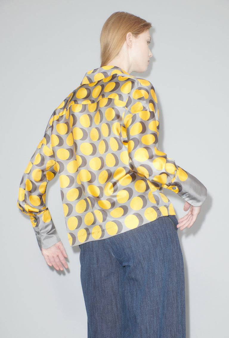 Odeeh Double Dot Bluse, Golden Yellow Fabrik Onlineshop