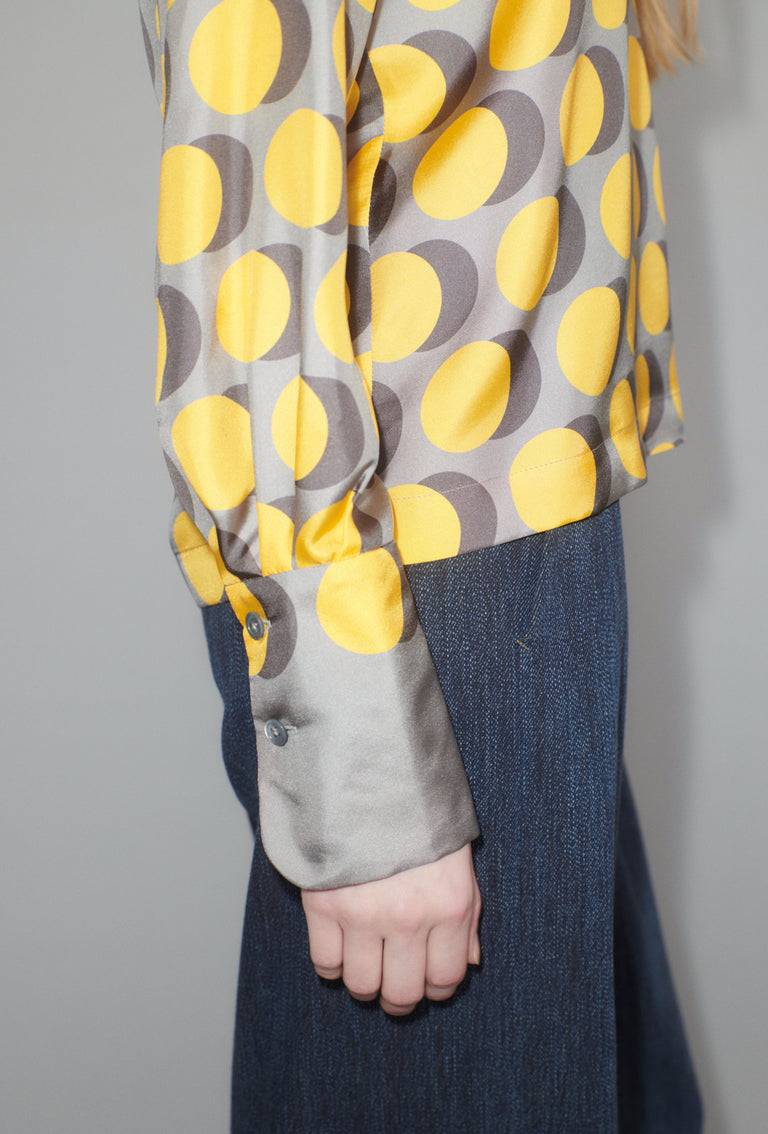Odeeh Double Dot Bluse, Golden Yellow Fabrik Onlineshop