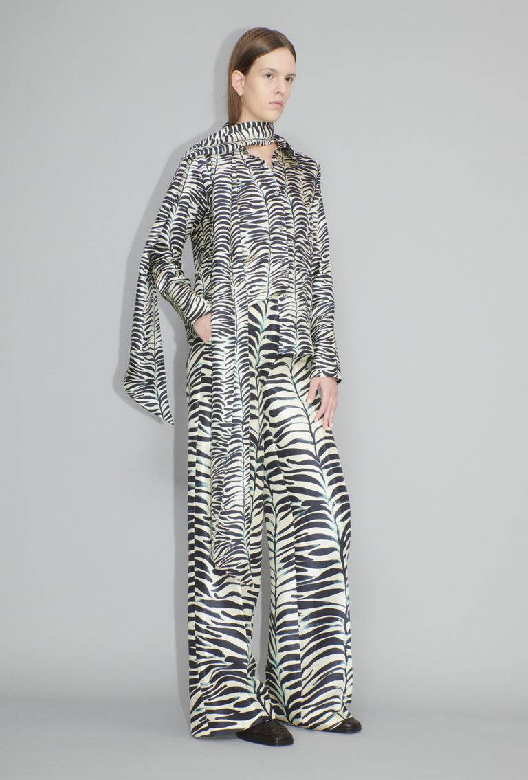 Odeeh Op-Art Tree Bluse, Black White Exklusivangebot
