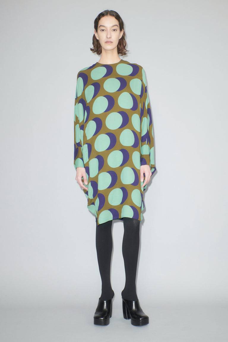 Odeeh Big Double Dot Kleid, Moss Saisonale Angebote