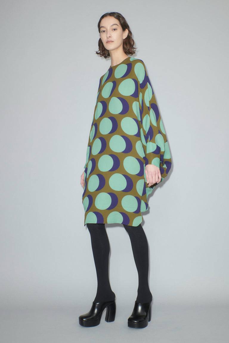 Odeeh Big Double Dot Kleid, Moss Saisonale Angebote