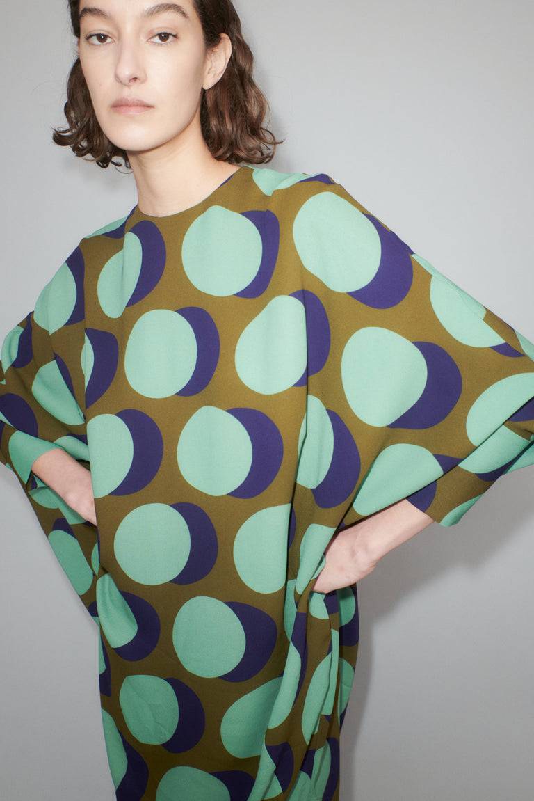 Odeeh Big Double Dot Kleid, Moss Saisonale Angebote