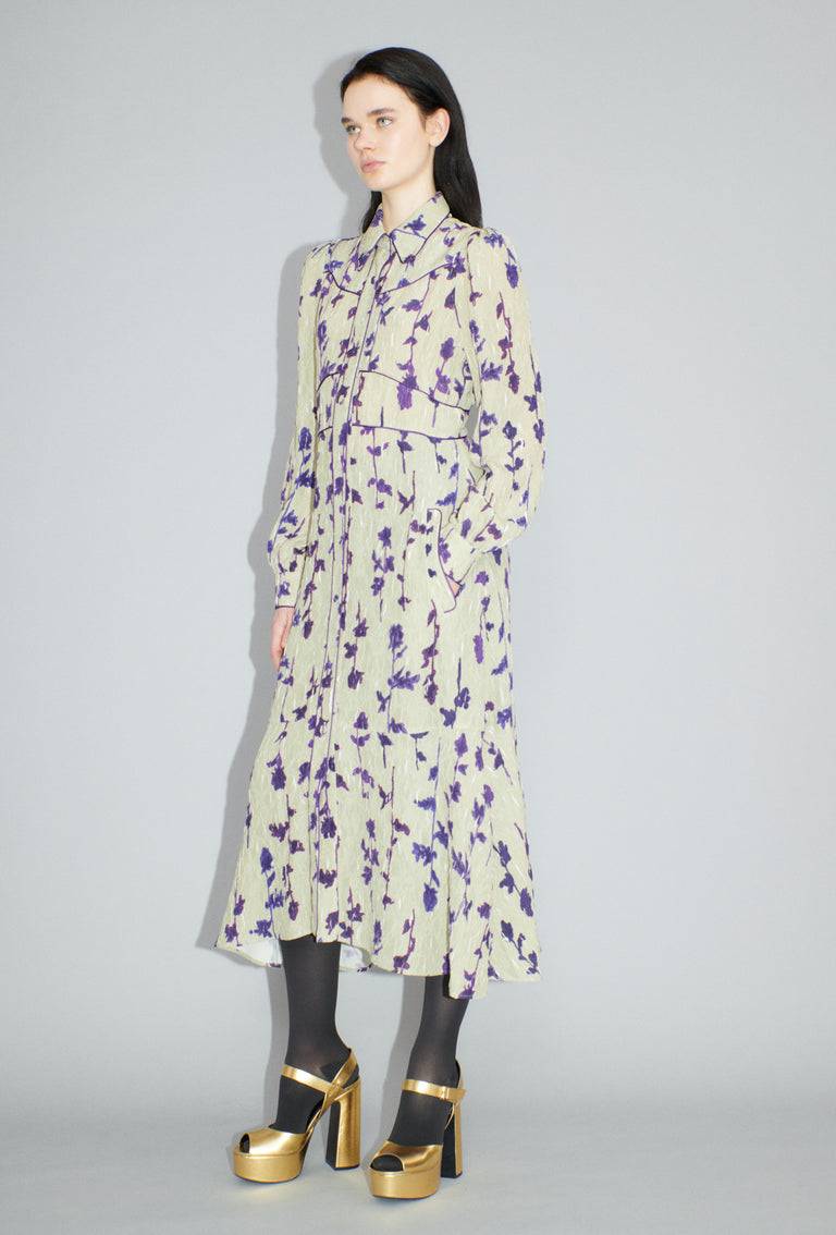 Odeeh Flower Items on Crushed Crepe Kleid, Almond Letzte 2 Tage