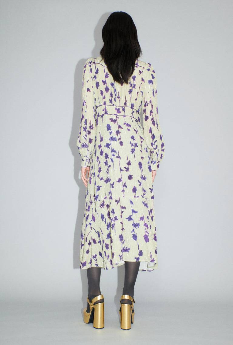 Odeeh Flower Items on Crushed Crepe Kleid, Almond Letzte 2 Tage