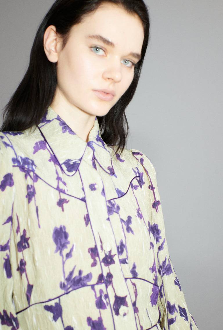 Odeeh Flower Items on Crushed Crepe Kleid, Almond Letzte 2 Tage