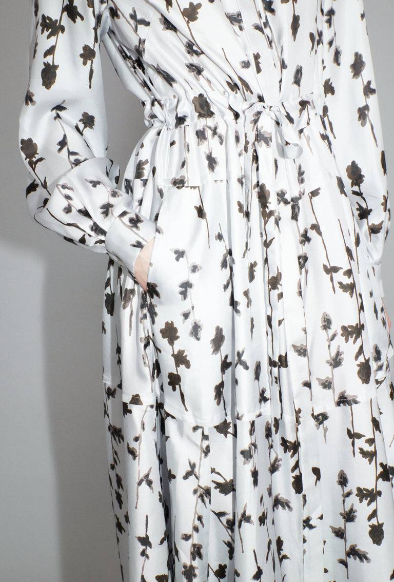 Odeeh Flower Items on Twill Kleid, Diamond Bis zu 65% Rabatt