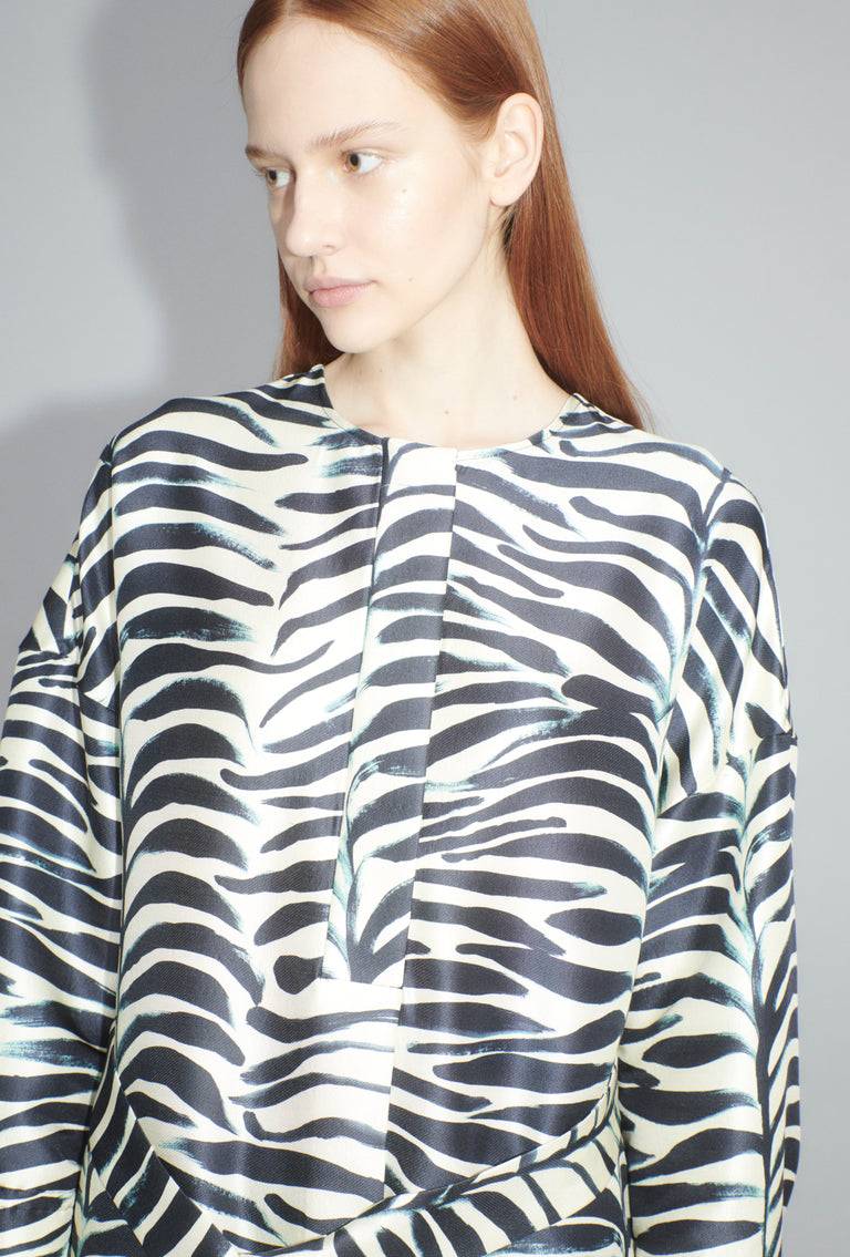 Odeeh Big Op-Art Tree Kleid, Black White Vierteljährliche Förderung