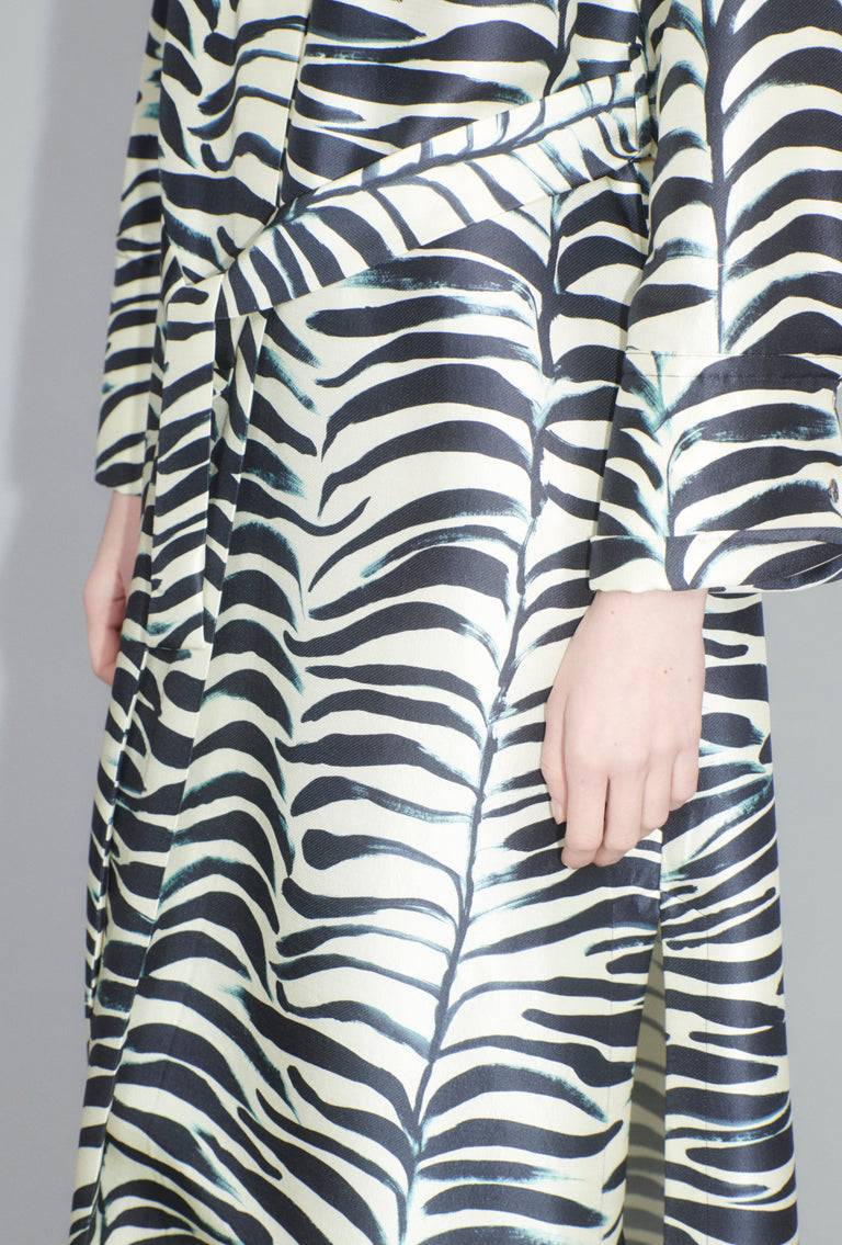 Odeeh Big Op-Art Tree Kleid, Black White Vierteljährliche Förderung