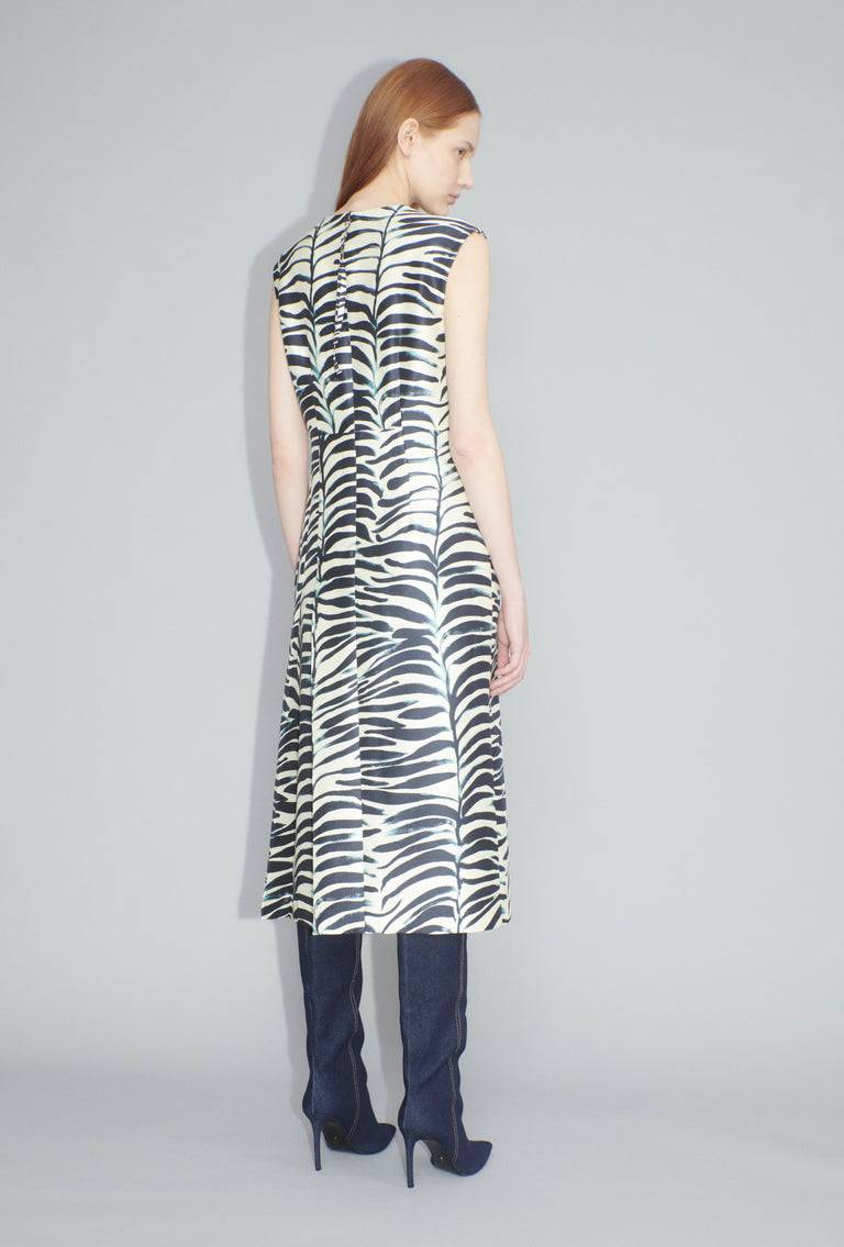 Odeeh Big Op-Art Tree Kleid, Black White Bis zu 55% Rabatt