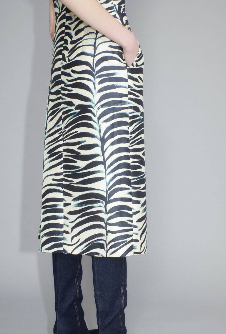 Odeeh Big Op-Art Tree Kleid, Black White Bis zu 55% Rabatt
