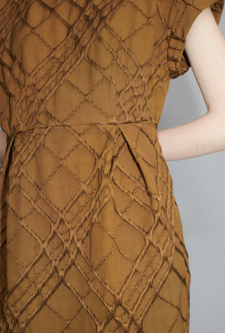 Odeeh Relief Rhombs Kleid, Shellac Riesige Rabatte