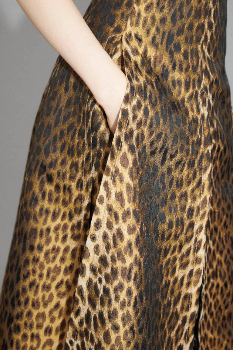 Odeeh Leopard Jaquard Rock, Hazelnut Fabrikladen