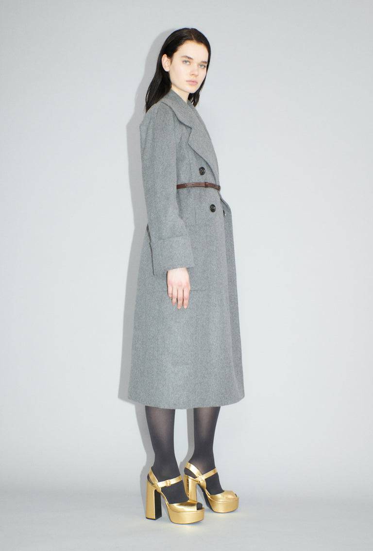 Odeeh Original Light Loden Mantel, Flannel Grey Begrenzt auf 3 Tage