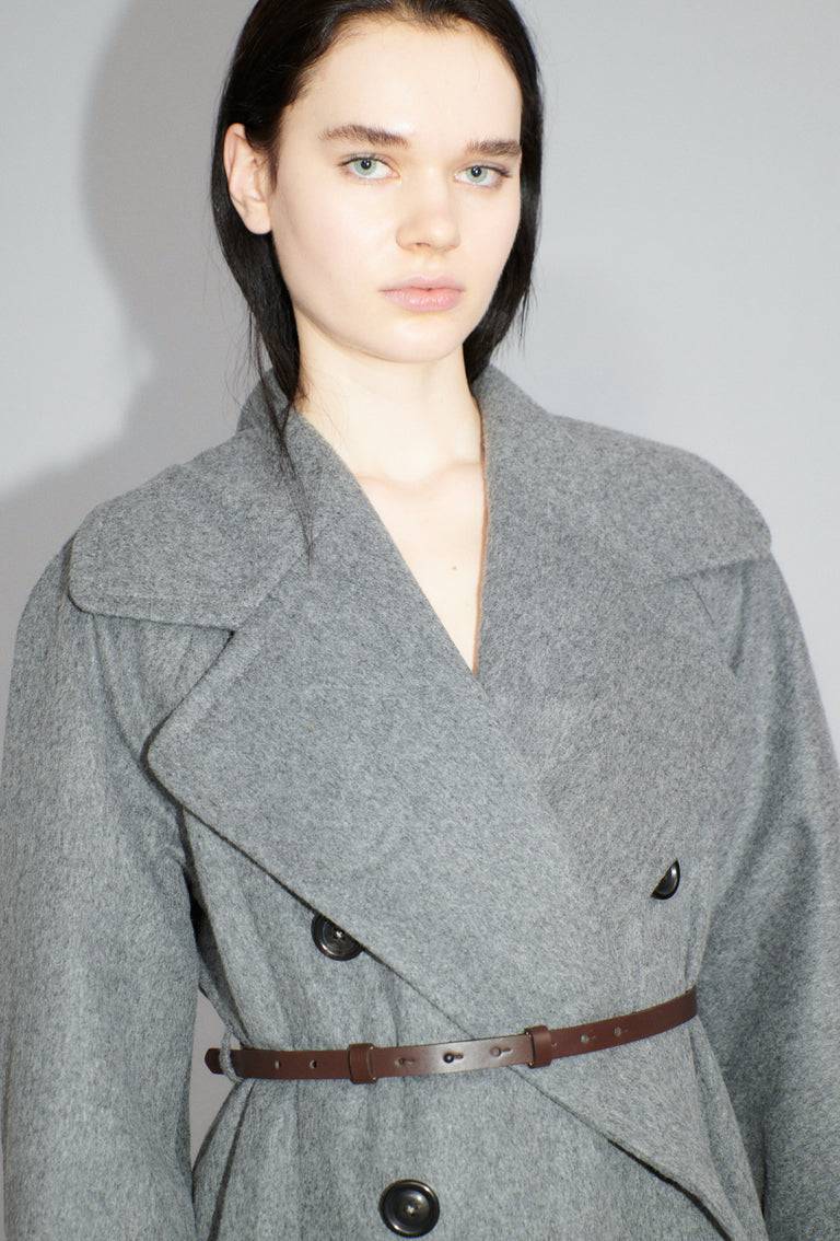 Odeeh Original Light Loden Mantel, Flannel Grey Begrenzt auf 3 Tage