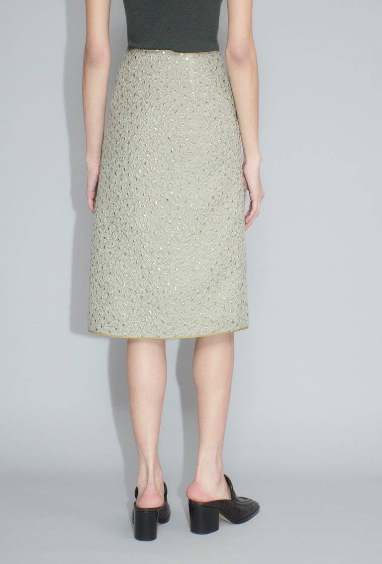 Odeeh Wool Cloqué Rock, Seaweed 50% Rabatt für begrenzte Zeit