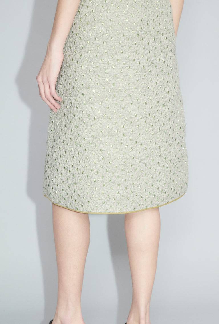 Odeeh Wool Cloqué Rock, Seaweed 50% Rabatt für begrenzte Zeit