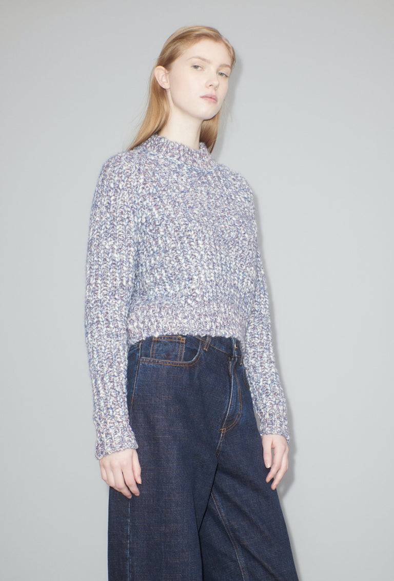 Odeeh Marbled Alpaca Wool Pullover, Light Mauve Blitzverkäufe
