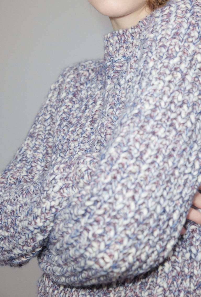 Odeeh Marbled Alpaca Wool Pullover, Light Mauve Blitzverkäufe