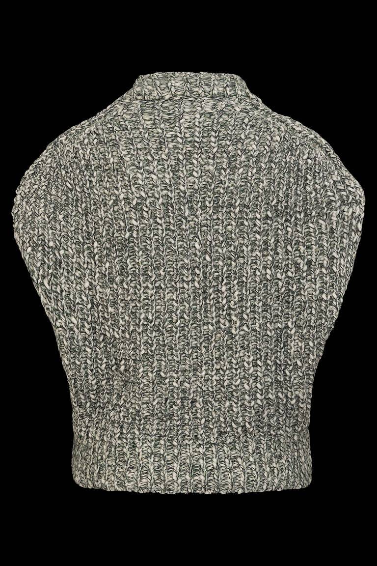 Odeeh Marbled Alpaca Wool Pullunder, Verdigris Kostenloser Versand