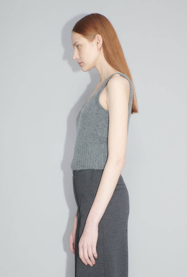 Odeeh Cashair Top, Heather Grey Flash Sale