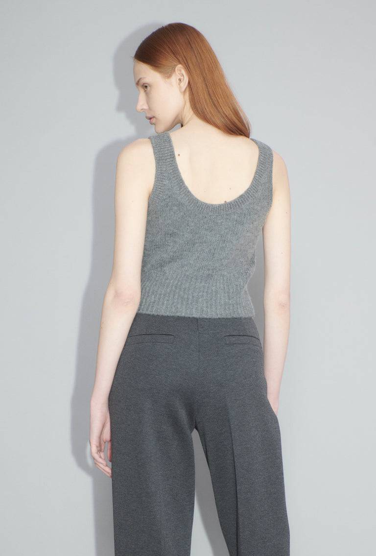 Odeeh Cashair Top, Heather Grey Flash Sale