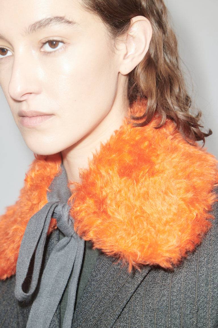 Odeeh Plush Schalkragen, Glowing Orange Valentinstagsangebot