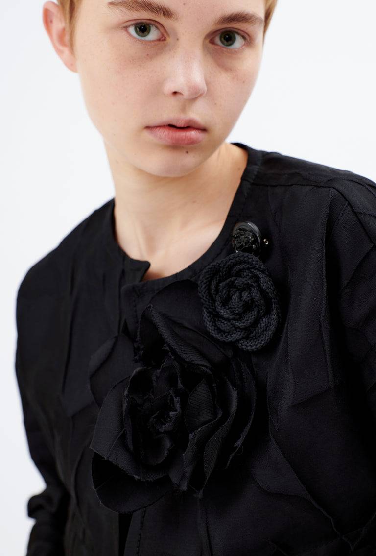 Odeeh Crinkled Duchesse Jacke, Jet Black Wochenangebot