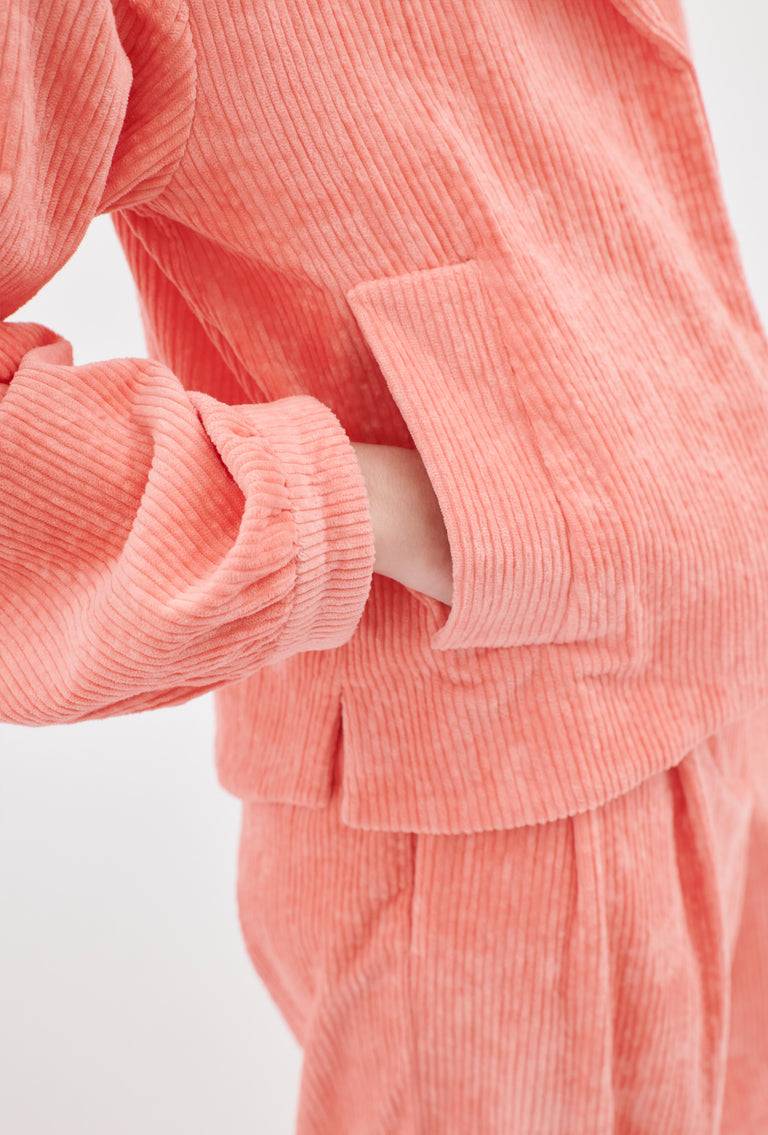 Odeeh Washed Corduroy Jacke, Flamingo Begrenzte Freigabe