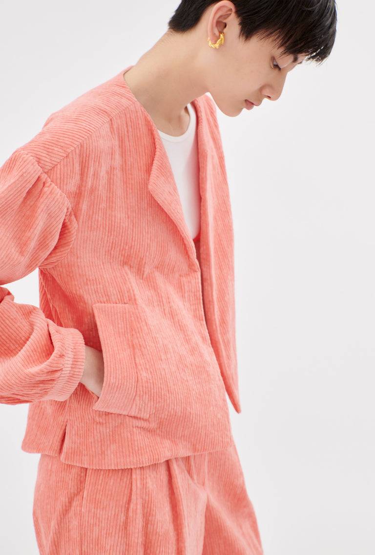 Odeeh Washed Corduroy Jacke, Flamingo Begrenzte Freigabe