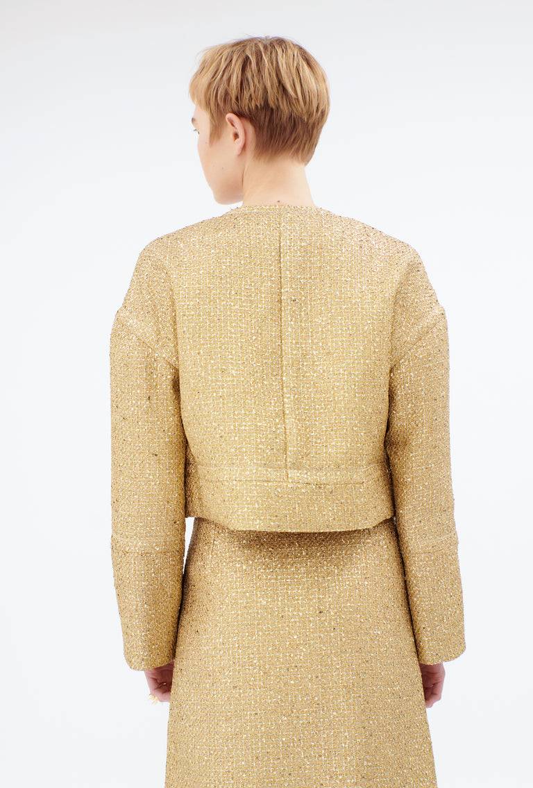 Odeeh Gold Brocade Jacke, Gold Letzte 2 Tage