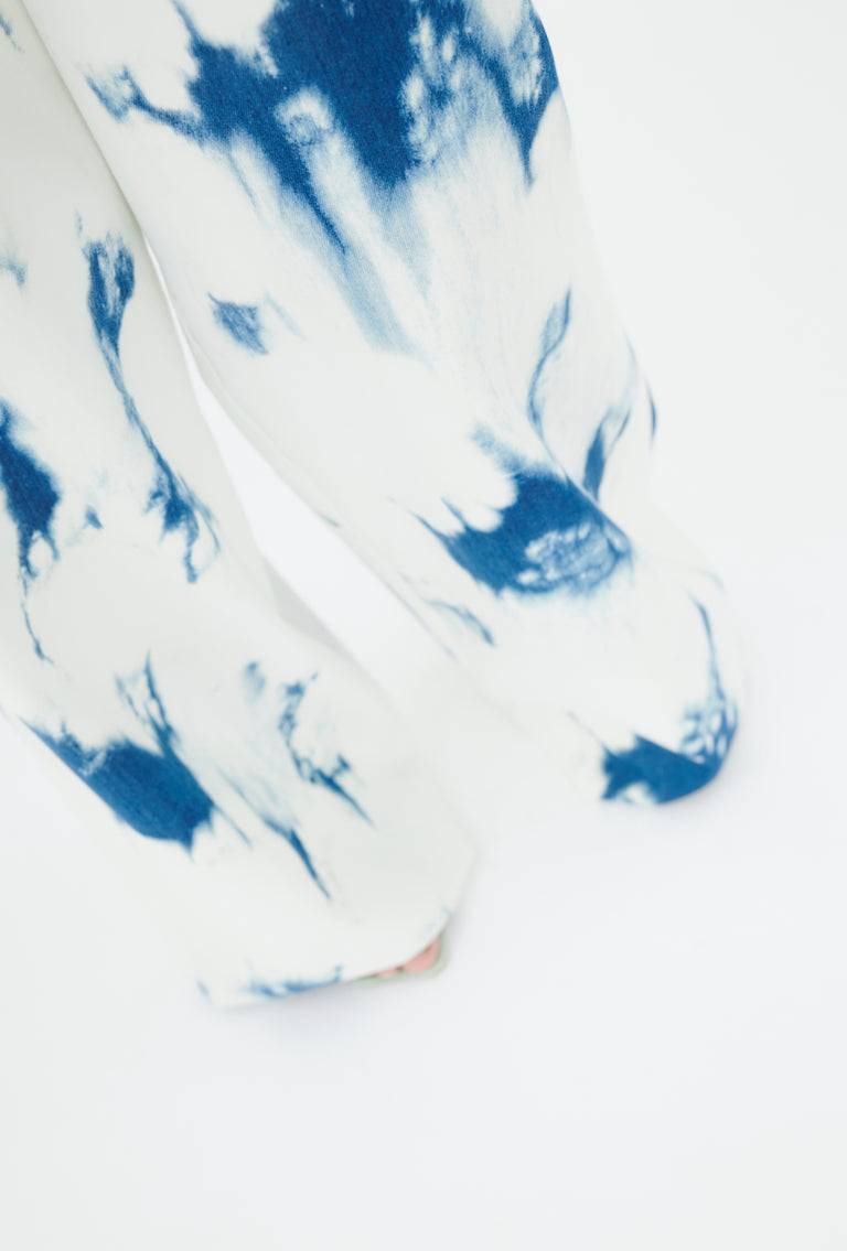 Odeeh Tie Dye Denim "Made in Italy" Hose, Blue White Bis zu 50% Rabatt