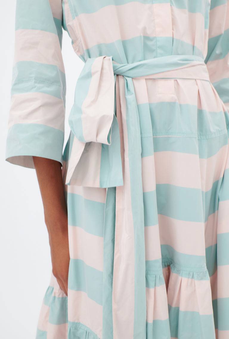 Odeeh Taffeta Block Stripe Kleid, Sorbet Bis zu 65% Rabatt