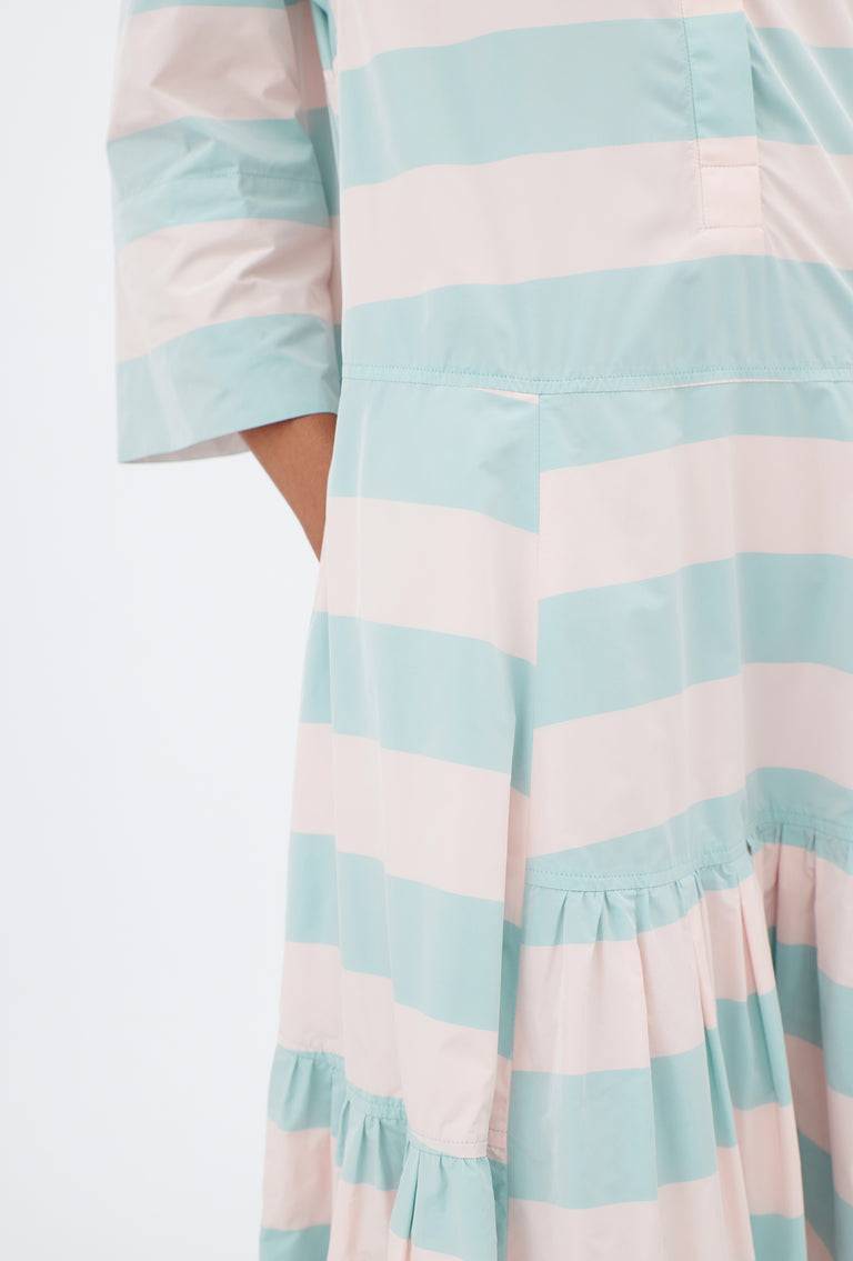 Odeeh Taffeta Block Stripe Kleid, Sorbet Bis zu 65% Rabatt
