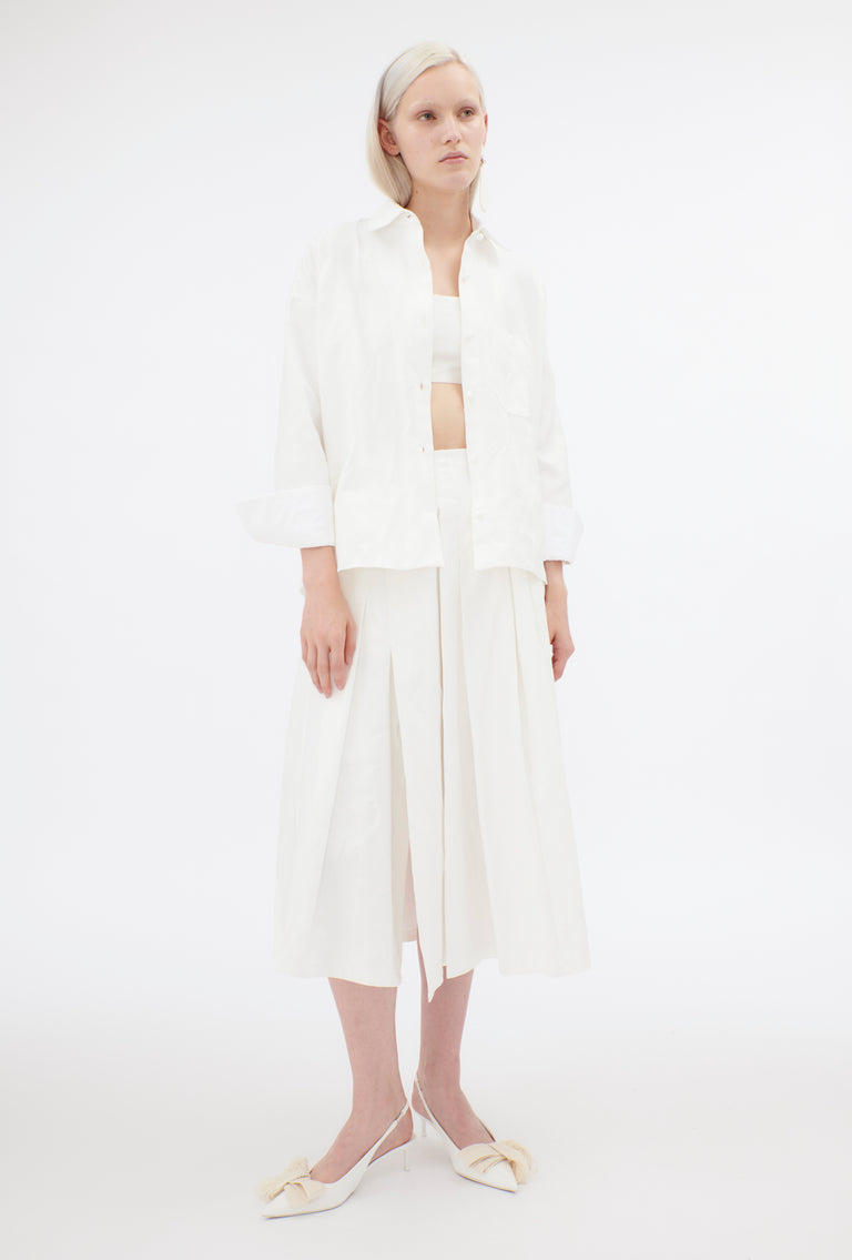 Odeeh Crinkled Duchesse Stonewashed Rock, Milk Discount Store für neue Produkte