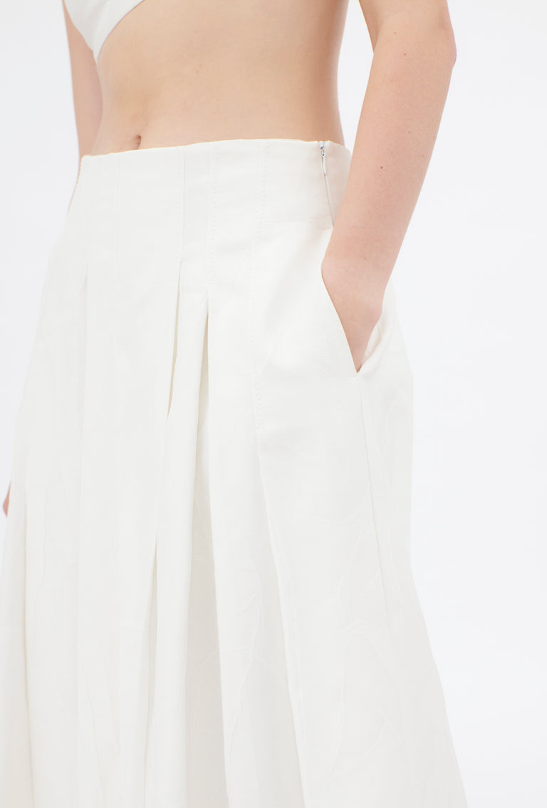 Odeeh Crinkled Duchesse Stonewashed Rock, Milk Discount Store für neue Produkte