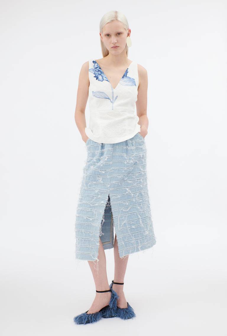 Odeeh Stone Washed Denim Rock, Blue Eyes Nur noch ein Tag übrig