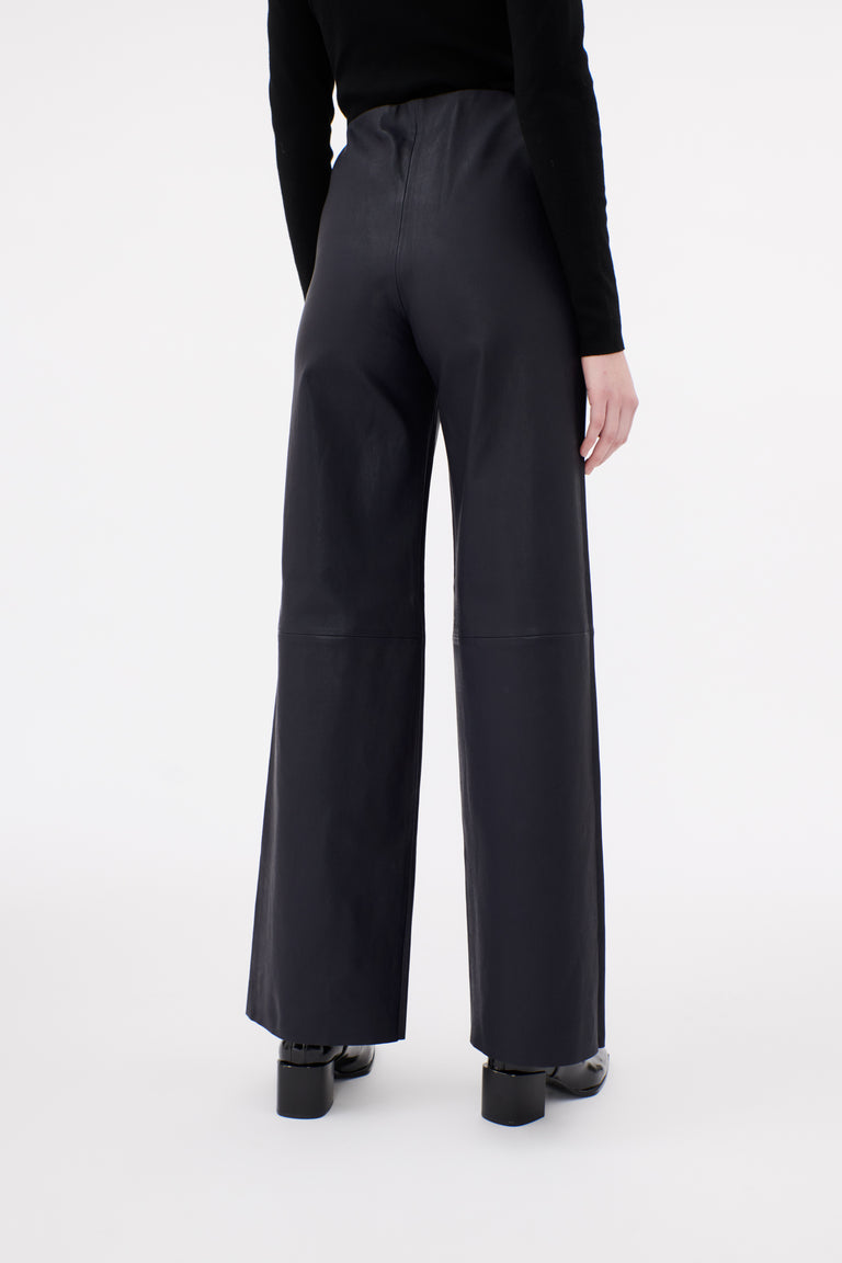 Odeeh Stretch Lamb Nappa Hose, Blackblue 50% Rabatt für begrenzte Zeit