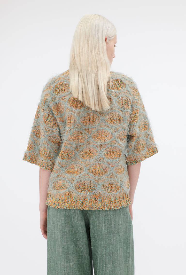 Odeeh Hairy Moulinè Pullover, French Green Online