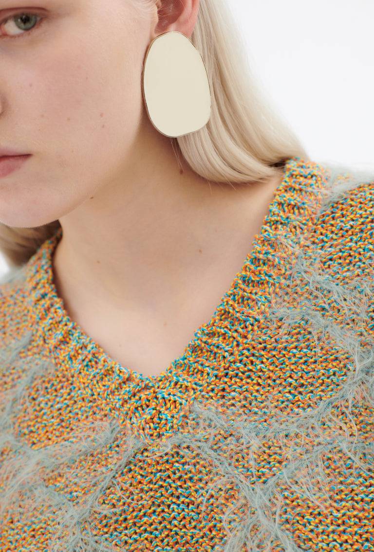 Odeeh Hairy Moulinè Pullover, French Green Online