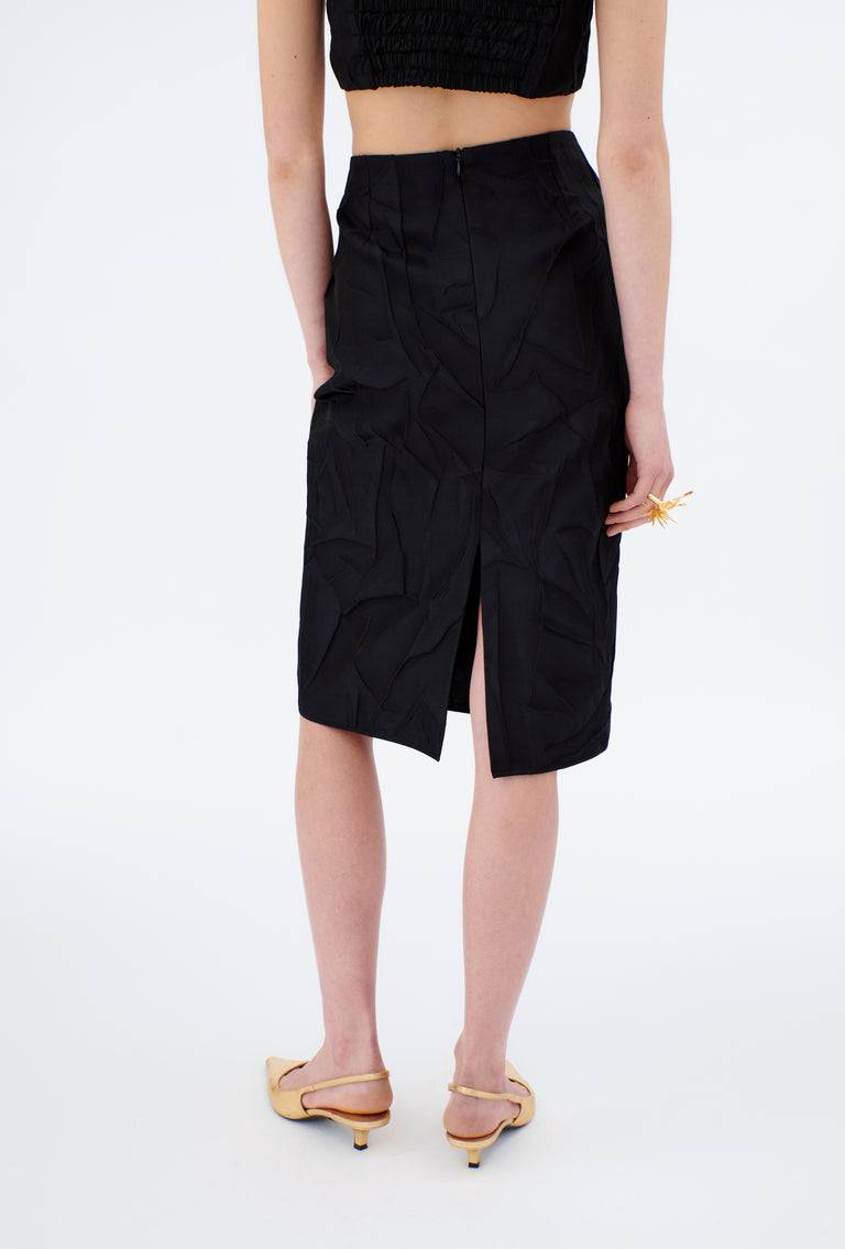 Odeeh Crinkled Duchesse Rock, Jet Black Hotsell