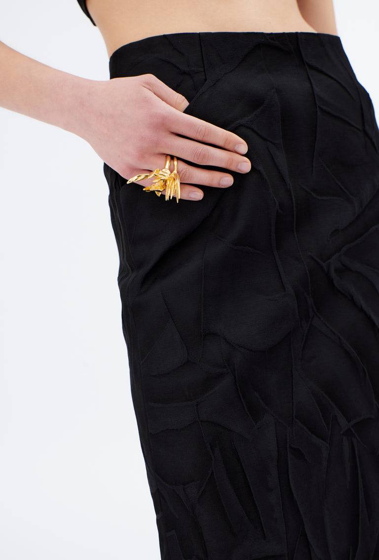 Odeeh Crinkled Duchesse Rock, Jet Black Hotsell