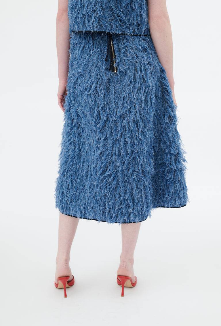 Odeeh Delavé Fringes Rock, Light Indigo Blitzverkäufe