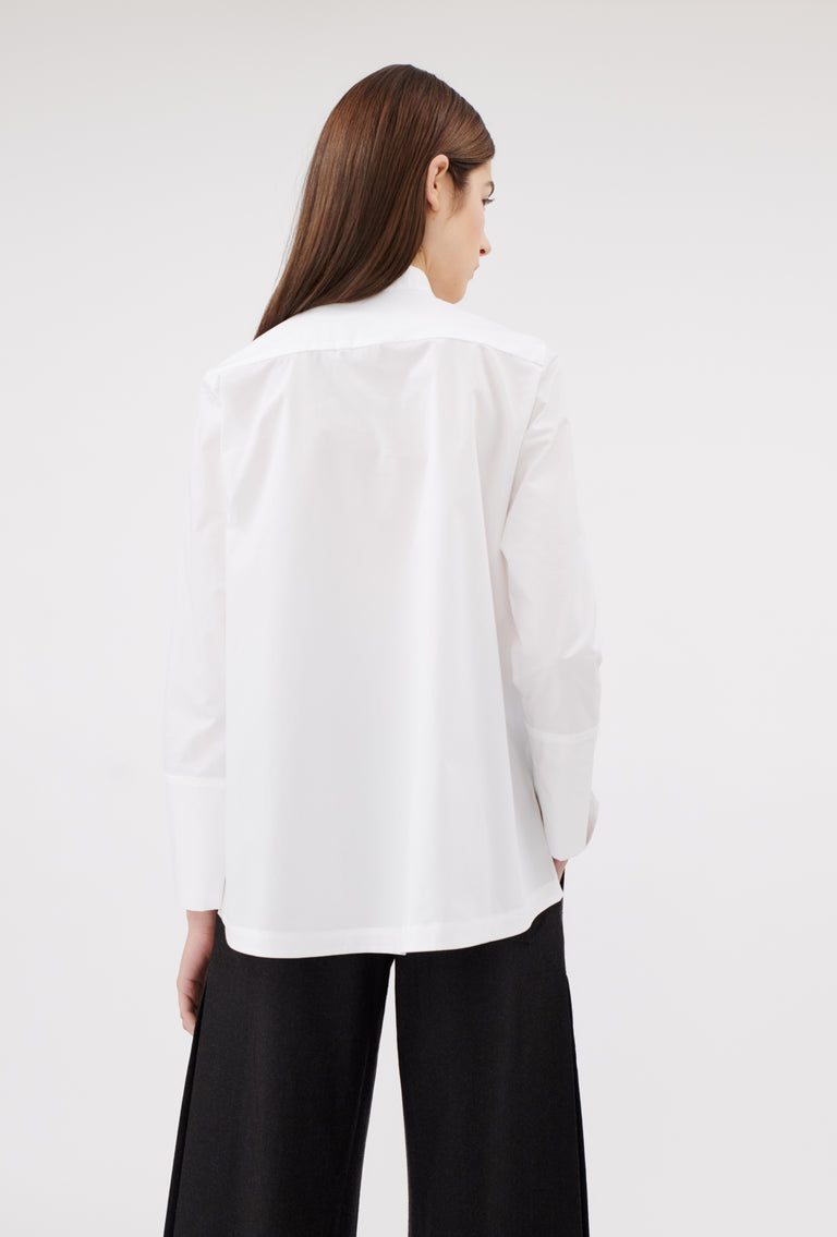 Odeeh Poplin Bluse, White Preisnachlass