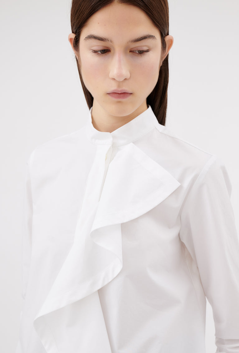 Odeeh Poplin Bluse, White Preisnachlass