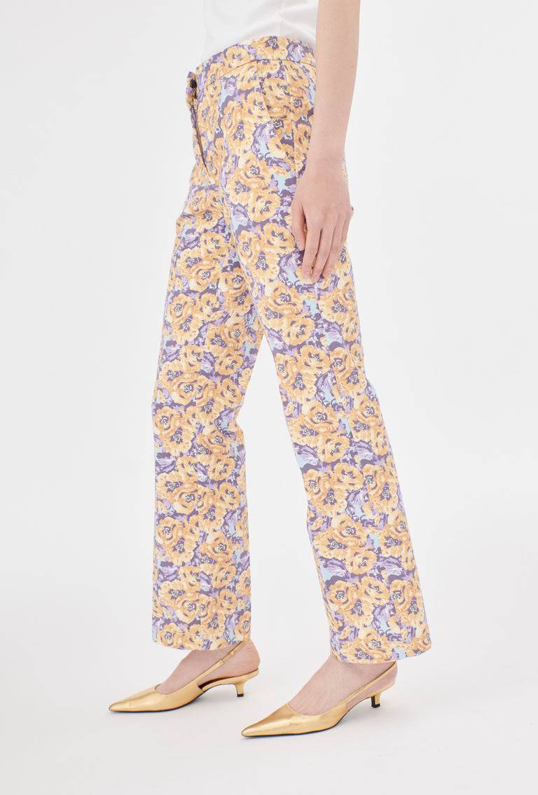 Odeeh Anemones Cotton Gabardine Hose, Lilac Blitzangebot
