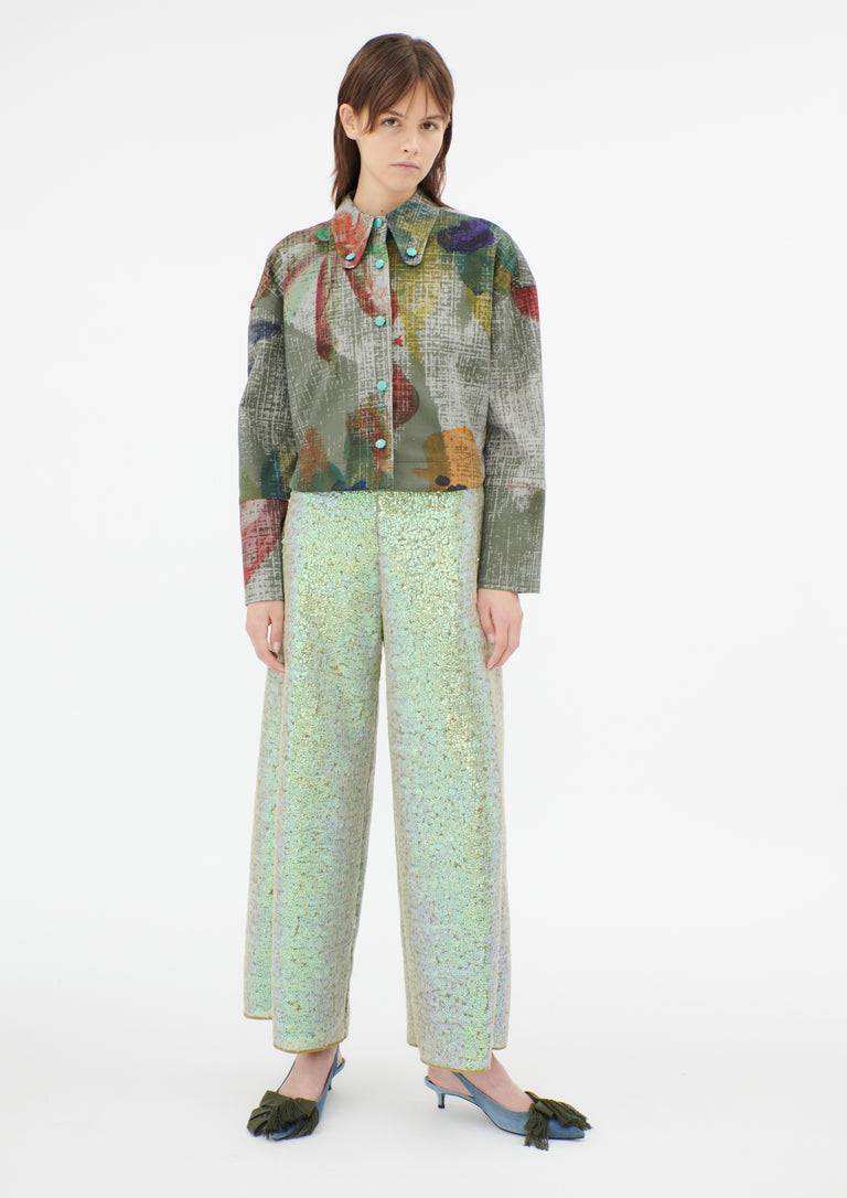 Odeeh Hazy Sequins Hose, Mermaid green Bestseller