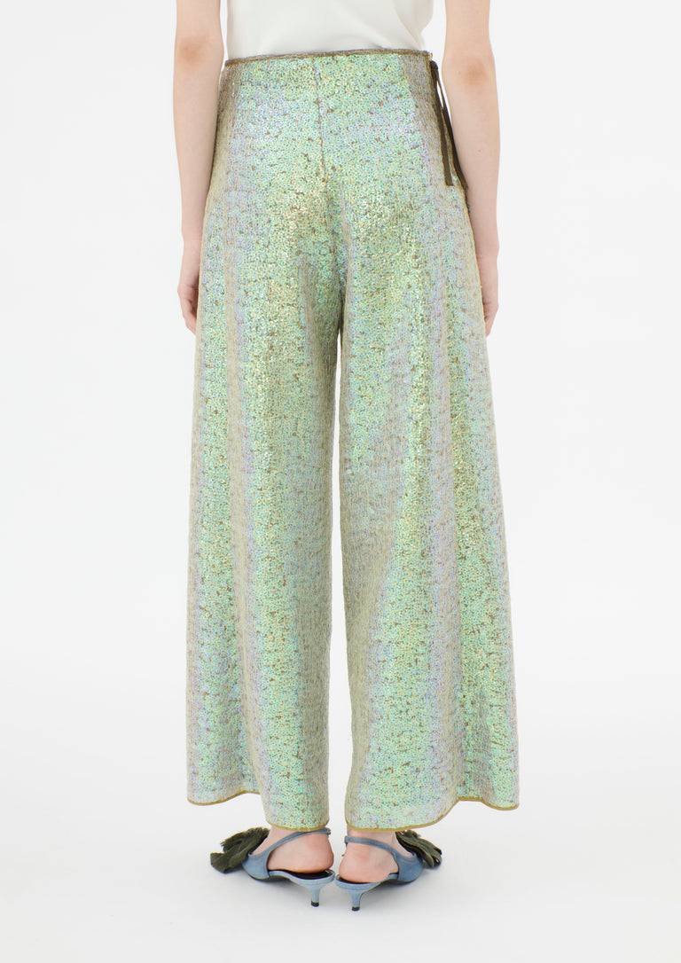 Odeeh Hazy Sequins Hose, Mermaid green Bestseller